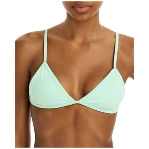 Peixoto Womens Bomba Green Plunge Pool Beachwear Bikini Swim Top L